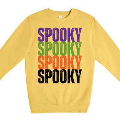 Spooky Spooky Funny Cute Halloween Premium Crewneck Sweatshirt