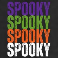 Spooky Spooky Funny Cute Halloween 7 Panel Mesh Trucker Snapback Hat