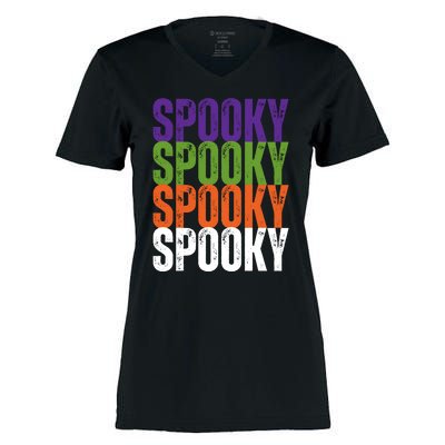 Spooky Spooky Funny Cute Halloween Women's Momentum V-Neck T-Shirt