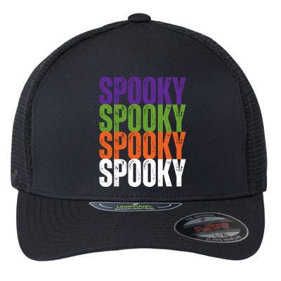 Spooky Spooky Funny Cute Halloween Flexfit Unipanel Trucker Cap