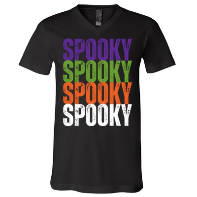 Spooky Spooky Funny Cute Halloween V-Neck T-Shirt