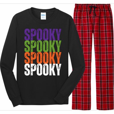 Spooky Spooky Funny Cute Halloween Long Sleeve Pajama Set