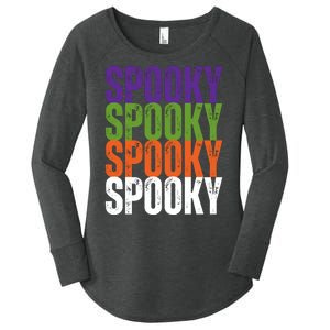 Spooky Spooky Funny Cute Halloween Women's Perfect Tri Tunic Long Sleeve Shirt