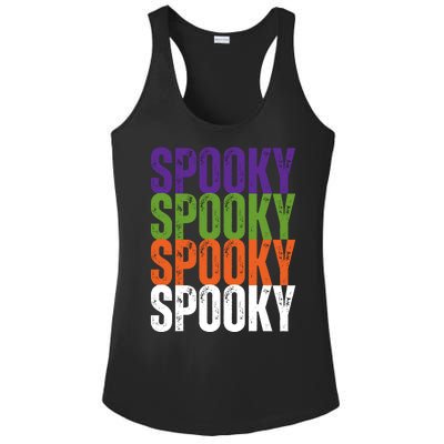 Spooky Spooky Funny Cute Halloween Ladies PosiCharge Competitor Racerback Tank