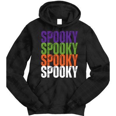 Spooky Spooky Funny Cute Halloween Tie Dye Hoodie