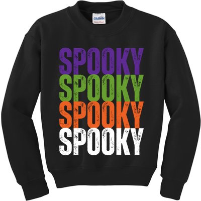 Spooky Spooky Funny Cute Halloween Kids Sweatshirt