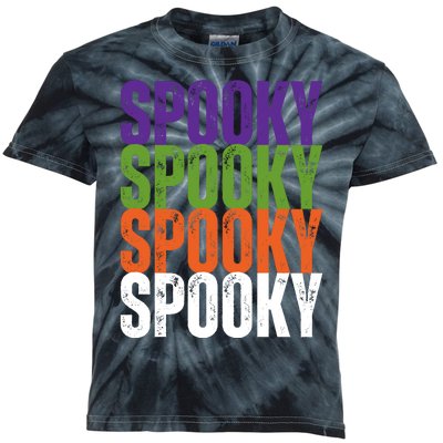 Spooky Spooky Funny Cute Halloween Kids Tie-Dye T-Shirt