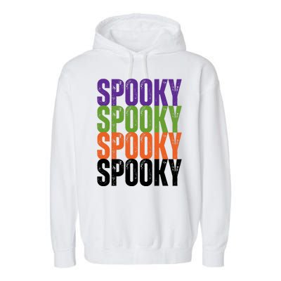 Spooky Spooky Funny Cute Halloween Garment-Dyed Fleece Hoodie