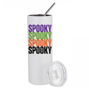 Spooky Spooky Funny Cute Halloween Stainless Steel Tumbler