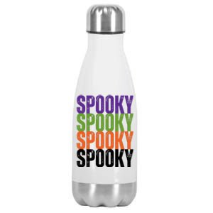 Spooky Spooky Funny Cute Halloween Stainless Steel Insulated Water Bottle