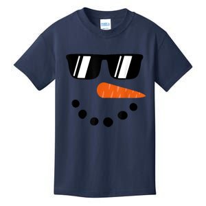 Snowman Shirt For Boys Toddlers Glasses Christmas Winter Kids T-Shirt