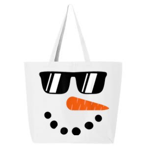 Snowman Shirt For Boys Toddlers Glasses Christmas Winter 25L Jumbo Tote