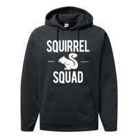 Squirrel Squad Funny Performance Fleece Hoodie