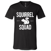 Squirrel Squad Funny V-Neck T-Shirt