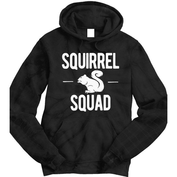 Squirrel Squad Funny Tie Dye Hoodie