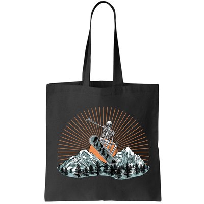 Ski Skull Funny Snowboarding Lover Bag