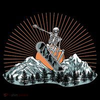 Ski Skull Funny Snowboarding Lover Baby Bodysuit