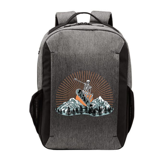 Ski Skull Funny Snowboarding Lover Vector Backpack