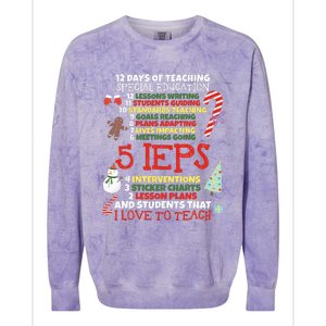 Sped School Funny Special Education Teacher Gift Colorblast Crewneck Sweatshirt