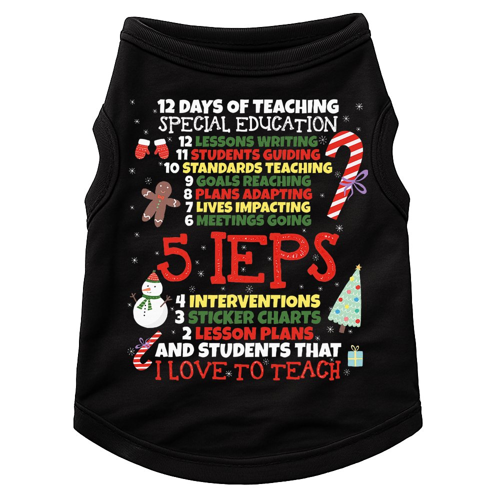 Sped School Funny Special Education Teacher Gift Doggie Tank