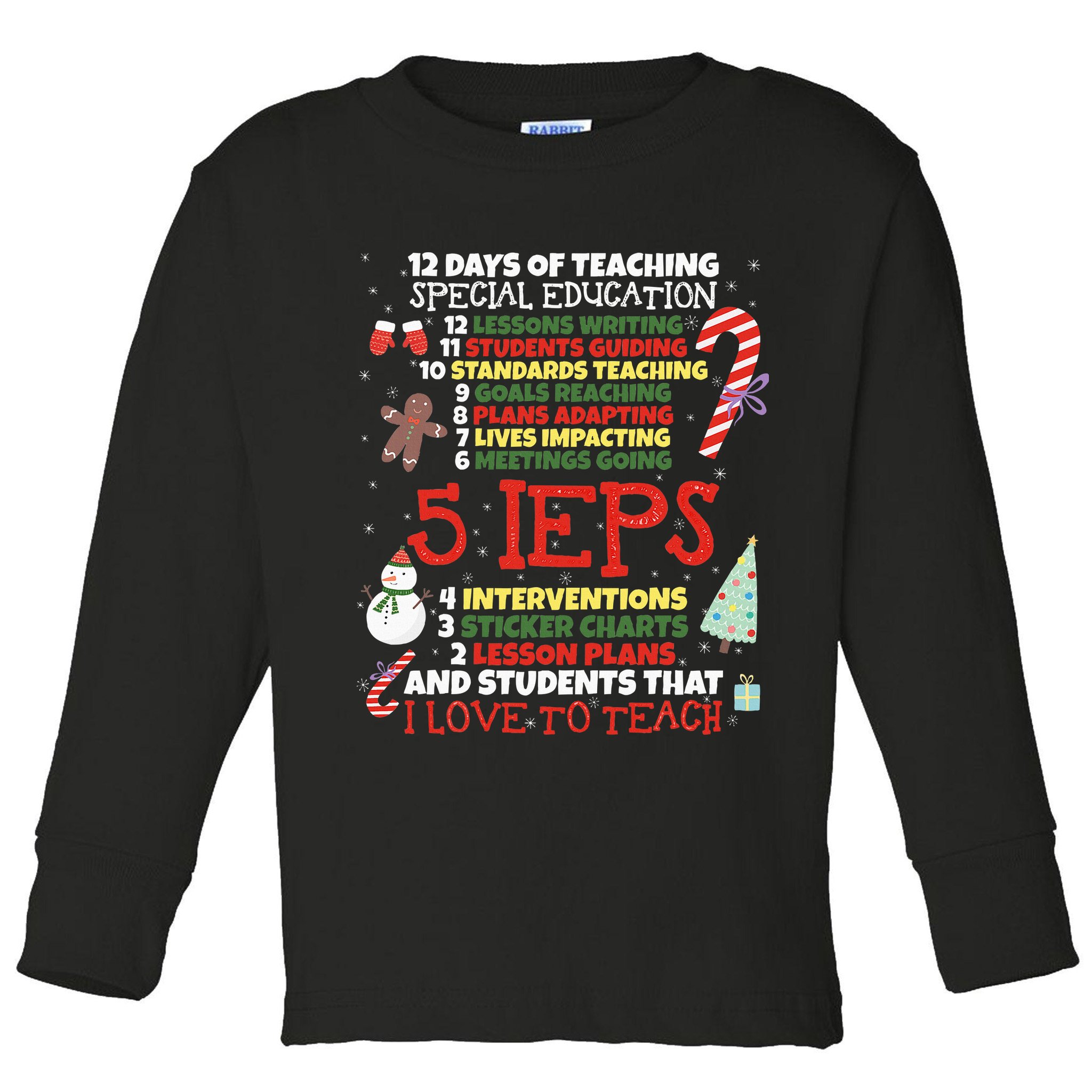 Sped School Funny Special Education Teacher Gift Toddler Long Sleeve Shirt