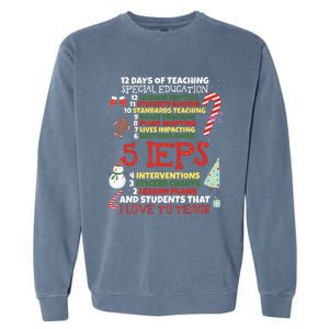 Sped School Funny Special Education Teacher Gift Garment-Dyed Sweatshirt