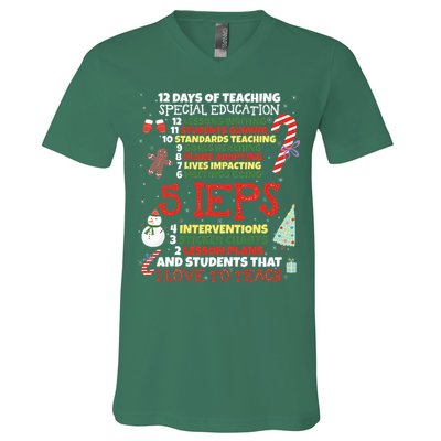 Sped School Funny Special Education Teacher Gift V-Neck T-Shirt
