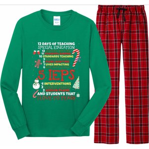 Sped School Funny Special Education Teacher Gift Long Sleeve Pajama Set