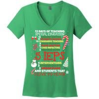 Sped School Funny Special Education Teacher Gift Women's V-Neck T-Shirt