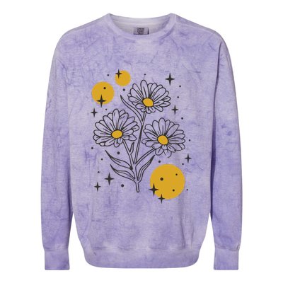Sunflower Spring Floral Colorblast Crewneck Sweatshirt