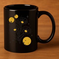 Sunflower Spring Floral 11oz C Handle Ceramic Mug