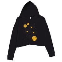 Sunflower Spring Floral Crop Fleece Hoodie