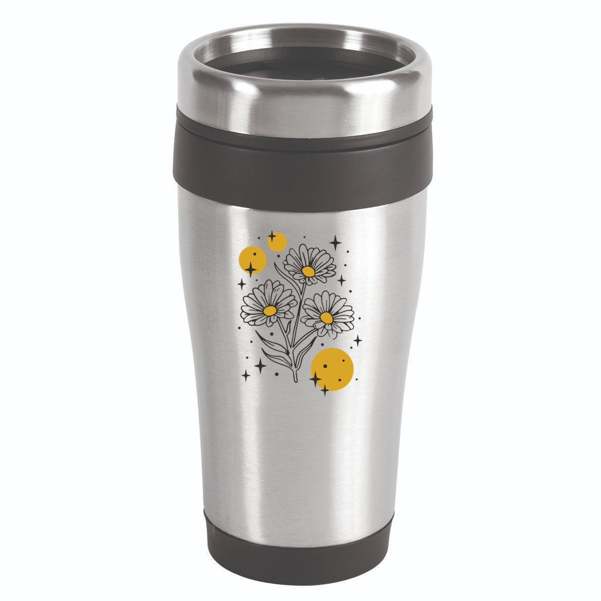 Sunflower Spring Floral 16oz Travel Tumbler