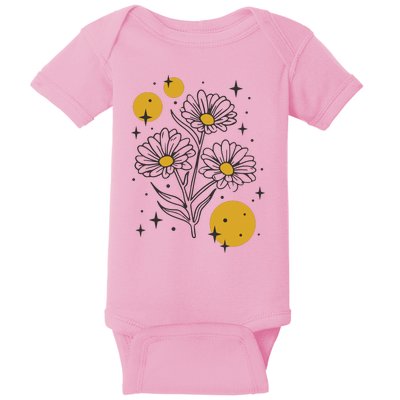 Sunflower Spring Floral Baby Bodysuit