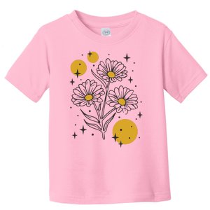 Sunflower Spring Floral Toddler T-Shirt