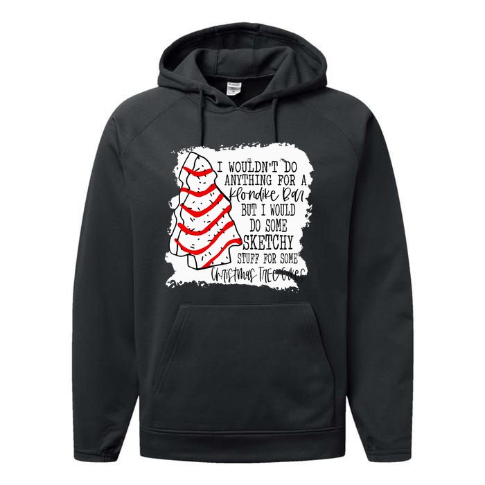 Sketchy Stuff for Some Christmas Tree Cakes Classic  Performance Fleece Hoodie