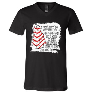 Sketchy Stuff for Some Christmas Tree Cakes Classic  V-Neck T-Shirt