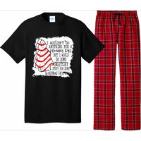 Sketchy Stuff for Some Christmas Tree Cakes Classic  Pajama Set