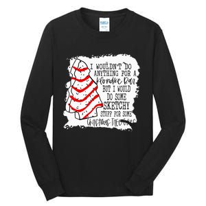 Sketchy Stuff for Some Christmas Tree Cakes Classic  Tall Long Sleeve T-Shirt