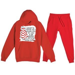 Sketchy Stuff for Some Christmas Tree Cakes Classic  Premium Hooded Sweatsuit Set