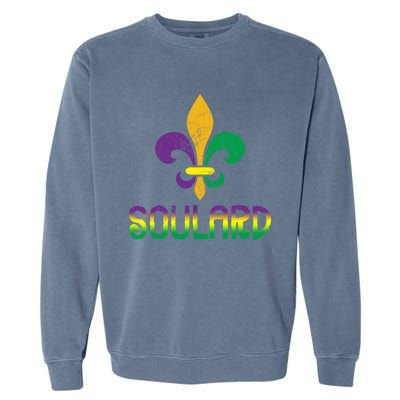 Soulard Stl Fleur De Lis Great Gift Garment-Dyed Sweatshirt