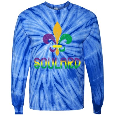 Soulard Stl Fleur De Lis Great Gift Tie-Dye Long Sleeve Shirt