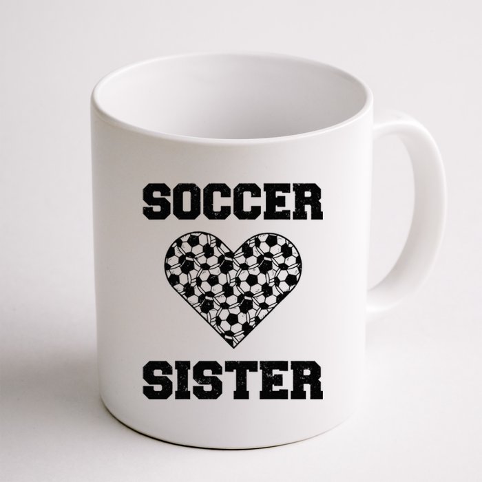 Soccer Sister Family Matching Sport Lover Soccer Ball Coffee Mug