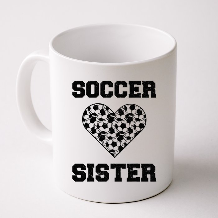 Soccer Sister Family Matching Sport Lover Soccer Ball Coffee Mug