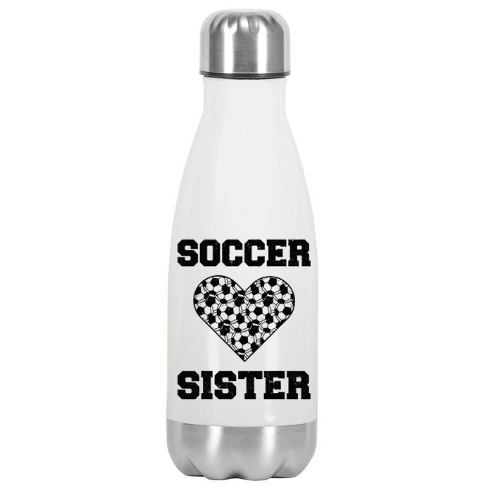 Soccer Sister Family Matching Sport Lover Soccer Ball Stainless Steel Insulated Water Bottle