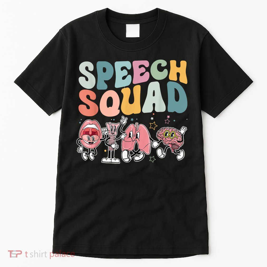 Speech Squad Funny Speech Therapy Speech Pathologist Tall T-Shirt