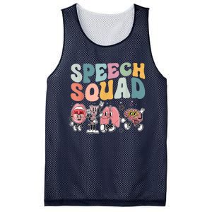 Speech Squad Funny Speech Therapy Speech Pathologist Mesh Reversible Basketball Jersey Tank