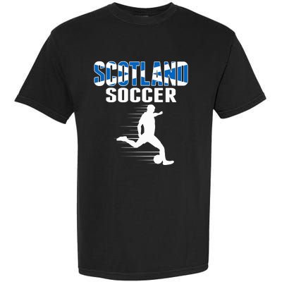 Scotland Soccer Fans Jersey Scottish Flag Football Lovers Garment-Dyed Heavyweight T-Shirt