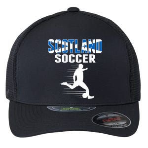 Scotland Soccer Fans Jersey Scottish Flag Football Lovers Flexfit Unipanel Trucker Cap