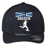 Scotland Soccer Fans Jersey Scottish Flag Football Lovers Flexfit Unipanel Trucker Cap